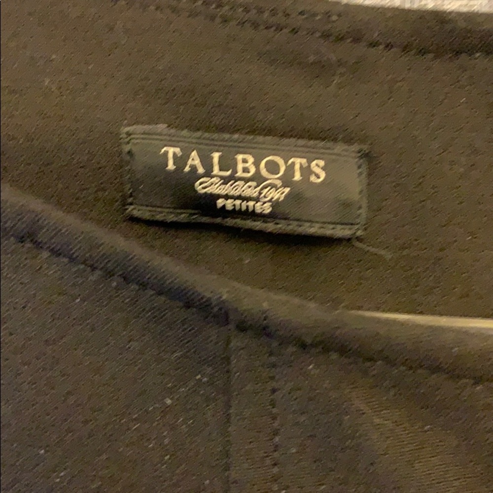 Womens jumper dress Talbots black lined. Size 6P - Picture 2 of 4